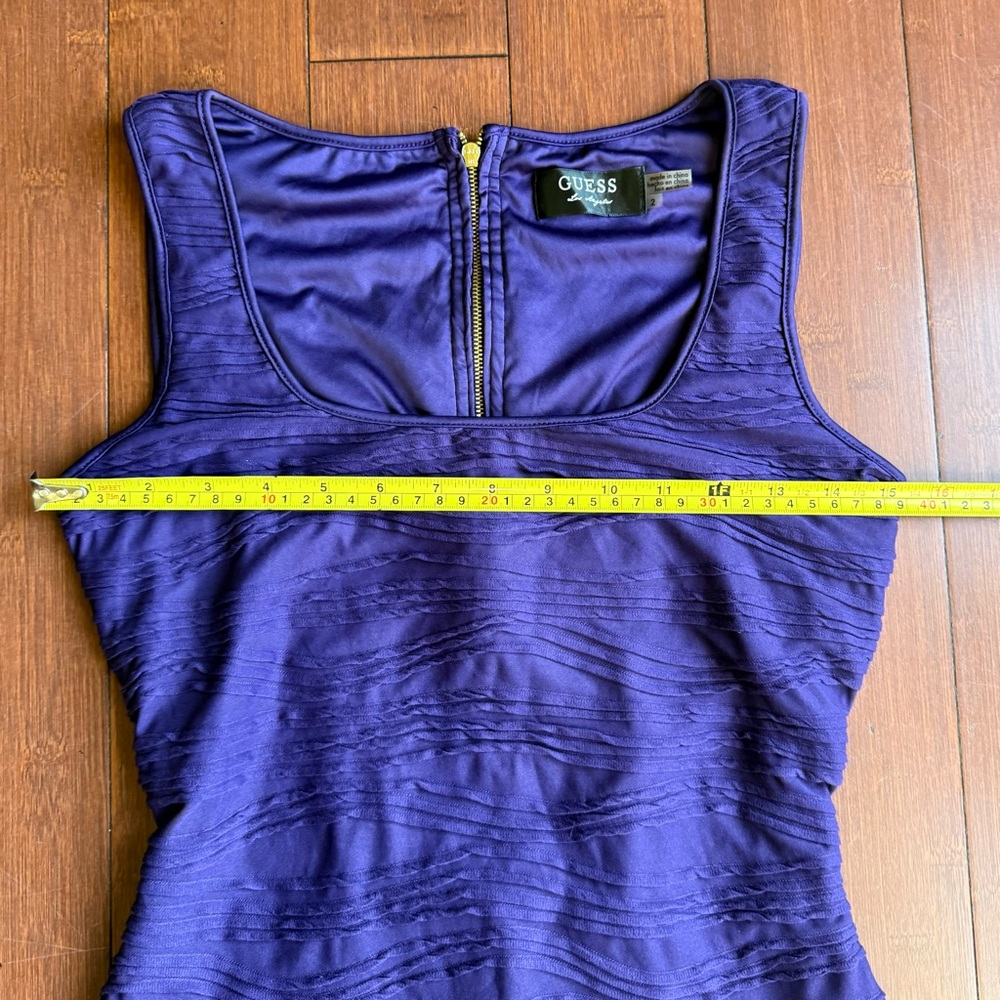 Women’s Guess Purple Sleeveless Bodycon Dress - Picture 6 of 9